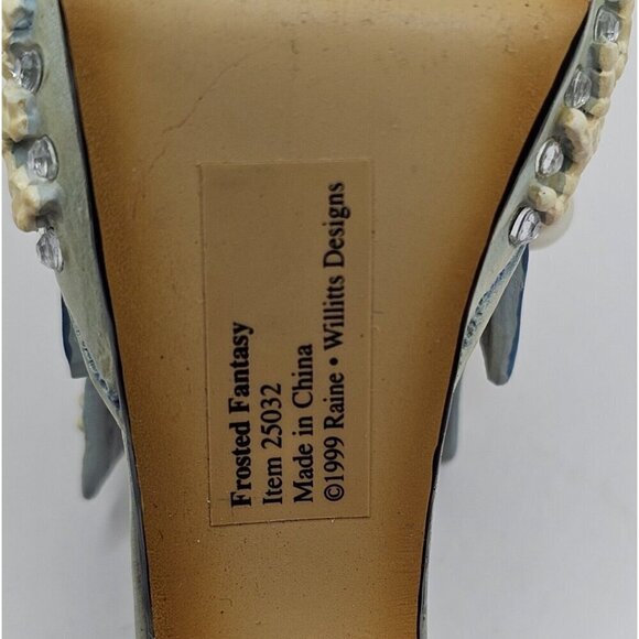 Vintage Retired Just The Right Shoe By Raine - Frosted Fantasy Embellished - Picture 5 of 6